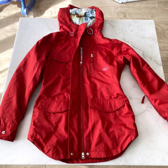 Nike 6.0 Saude red winter jacket / waterproof ski coat (size S) - Picture 3 of 9